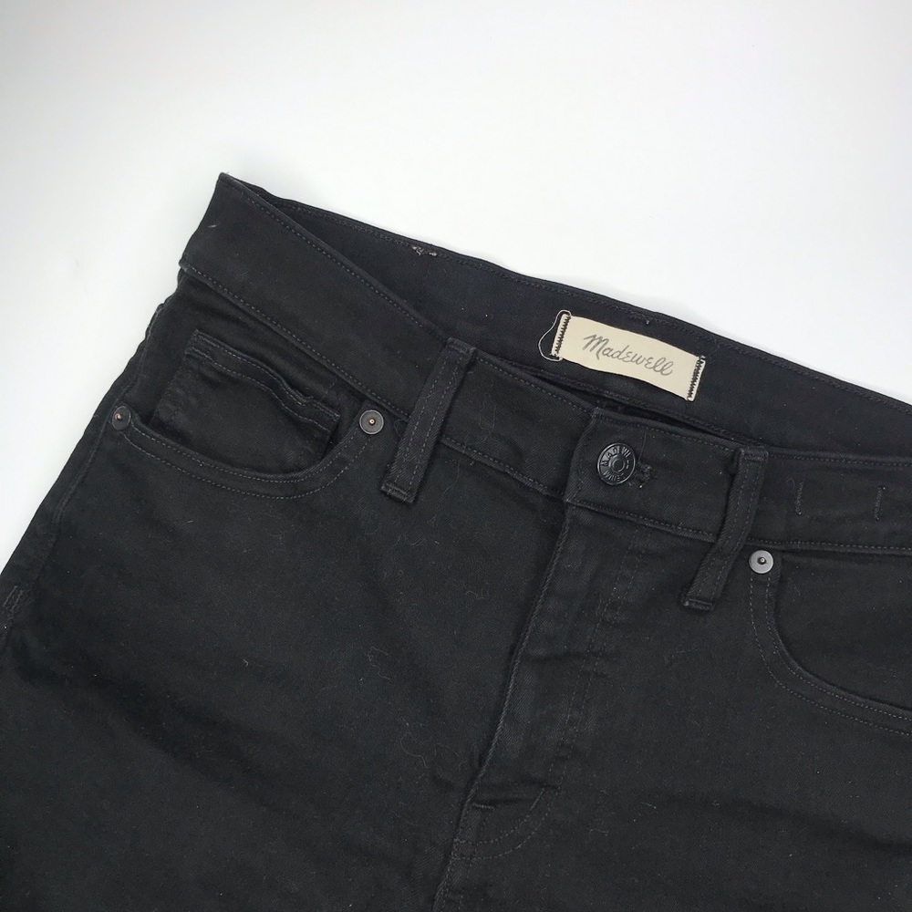 Madewell 9” High Rise Black Skinny Jean - Picture 2 of 4
